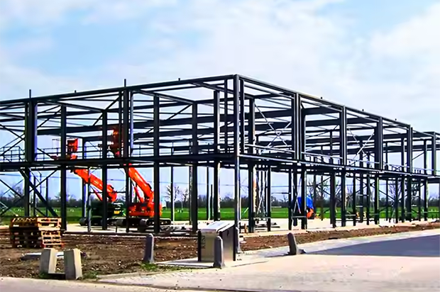 Steel Structure Commercial Storage Building For Shopping Mall