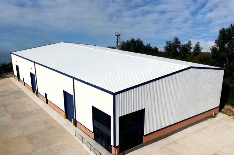 Free Design light Steel Structure Warehouse Prefabricated commercial metal frame building