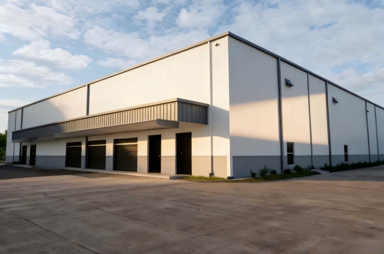 Free Design light Steel Structure Warehouse Prefabricated commercial metal frame building