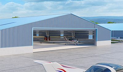 High Quality Prefabricated Steel Structure Aircraft Hangar Design