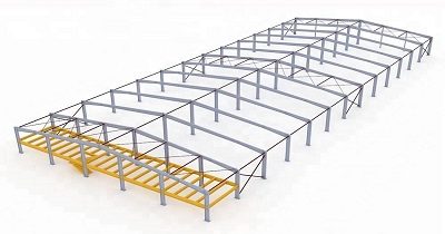 Philippines Design Pre-engineered steel structure warehouse