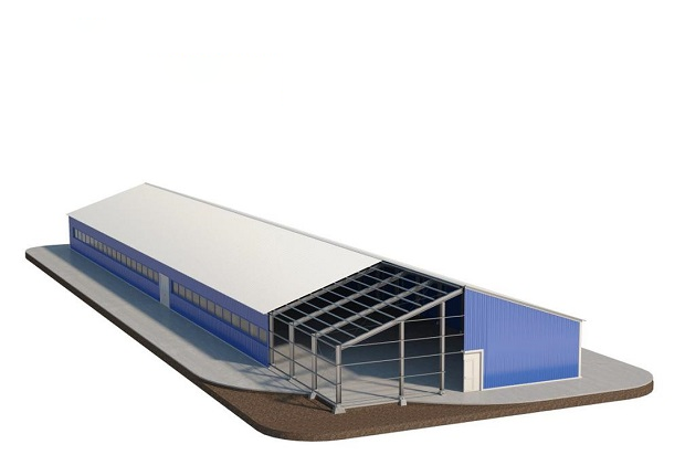 Light Gauge Steel Framing Prefabricated House / Factory / Shed Steel Structure Drawing
