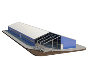 Light Gauge Steel Framing Prefabricated House / Factory / Shed Steel Structure Drawing