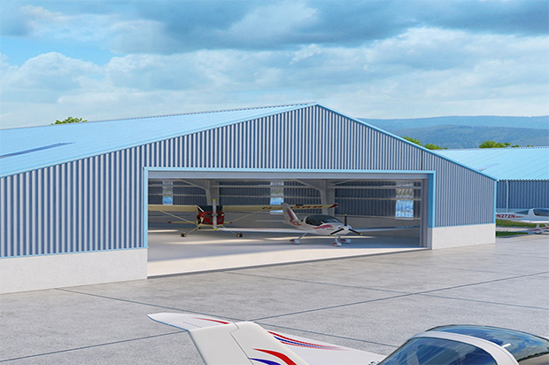 High Quality Prefabricated Steel Structure Aircraft Hangar Design